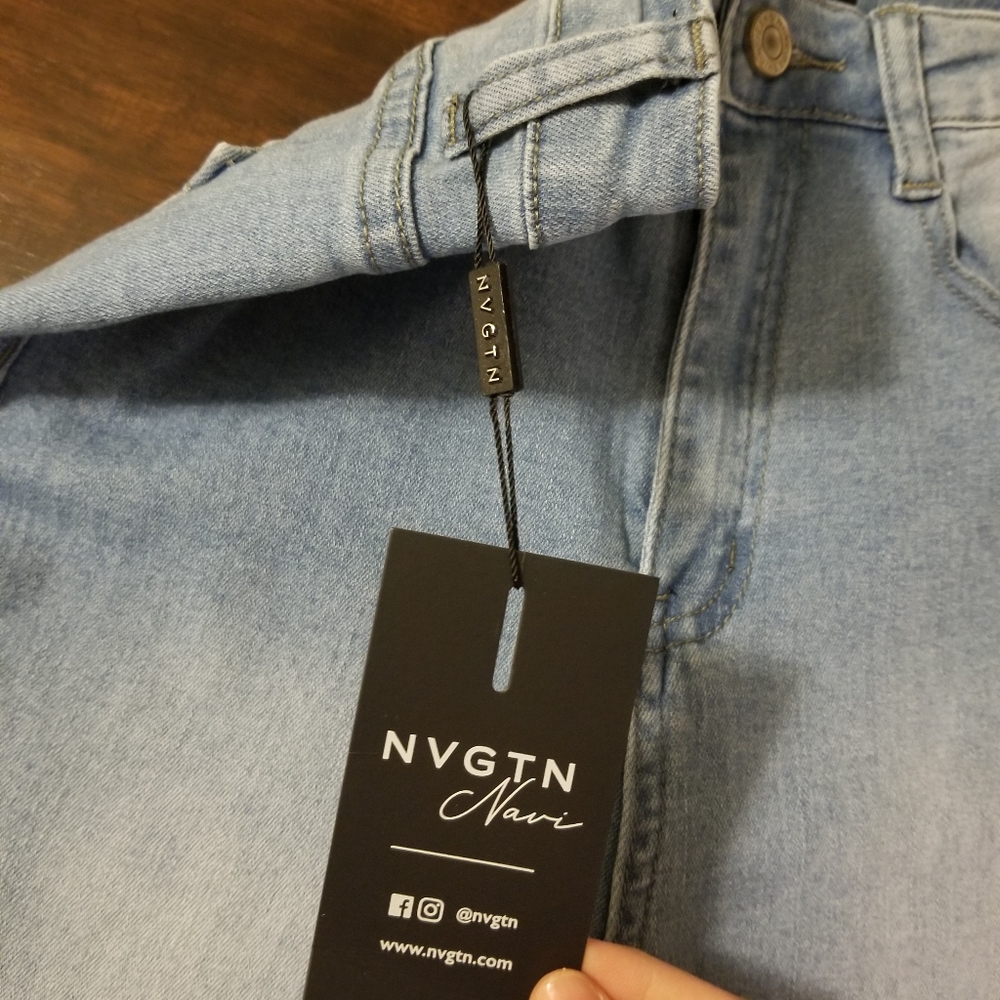 NWT NVGTN Light wash jeans - Picture 4 of 9